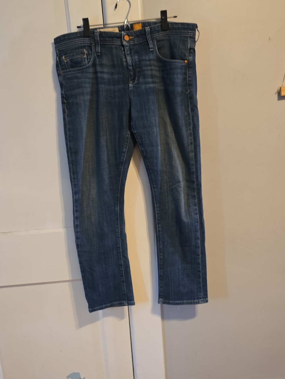 Pilcro Women's Classic Straight Fit Dark Blue Jeans